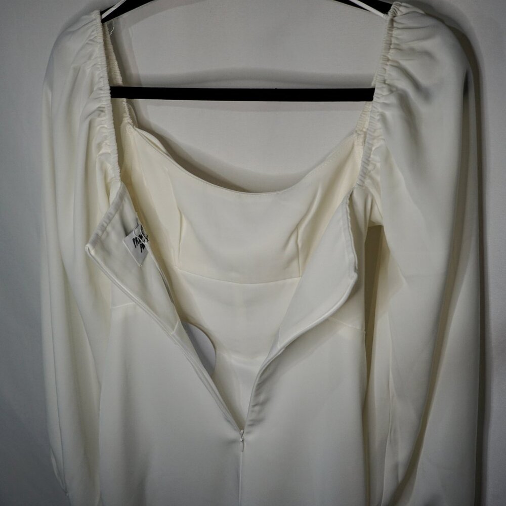 NEW Princess Polly Lillie long sleeve mini dress white - Size 0 - Picture 10 of 16